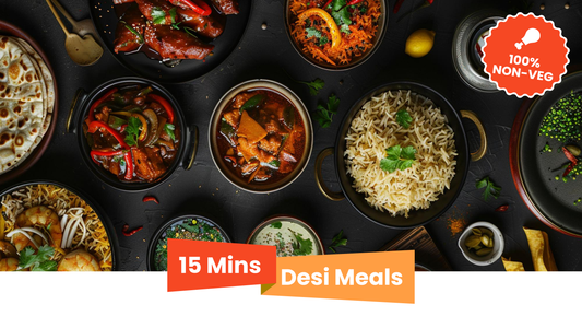 15-Minute Macro-Balanced Desi Meals (Non-Veg)